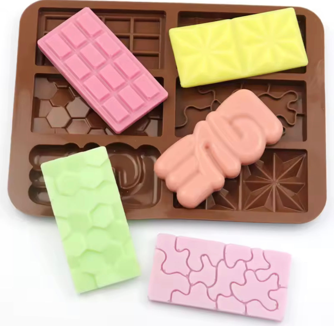 6 Grids Mini Rectangular Silicone Chocolate Mold, Easy Release Rectangle Chocolate Mold, Non Stick Silicone Mold 6 Grids Mini Rectangular Silicone Chocolate Mold, Easy Release Rectangle Chocolate Mold, Non Stick Silicone Mold
